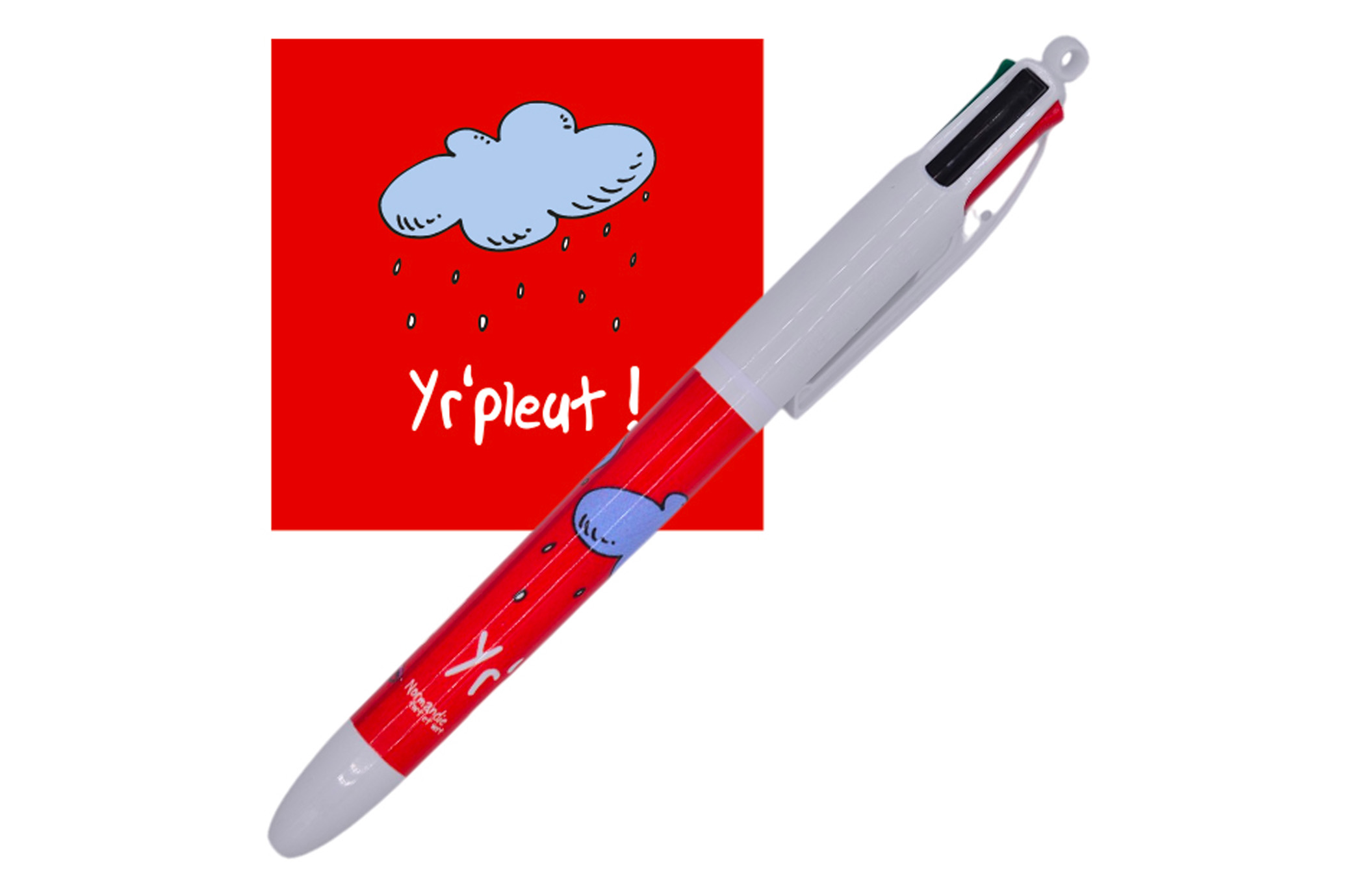 Stylo "Yr'pleut BIC 4 couleurs"