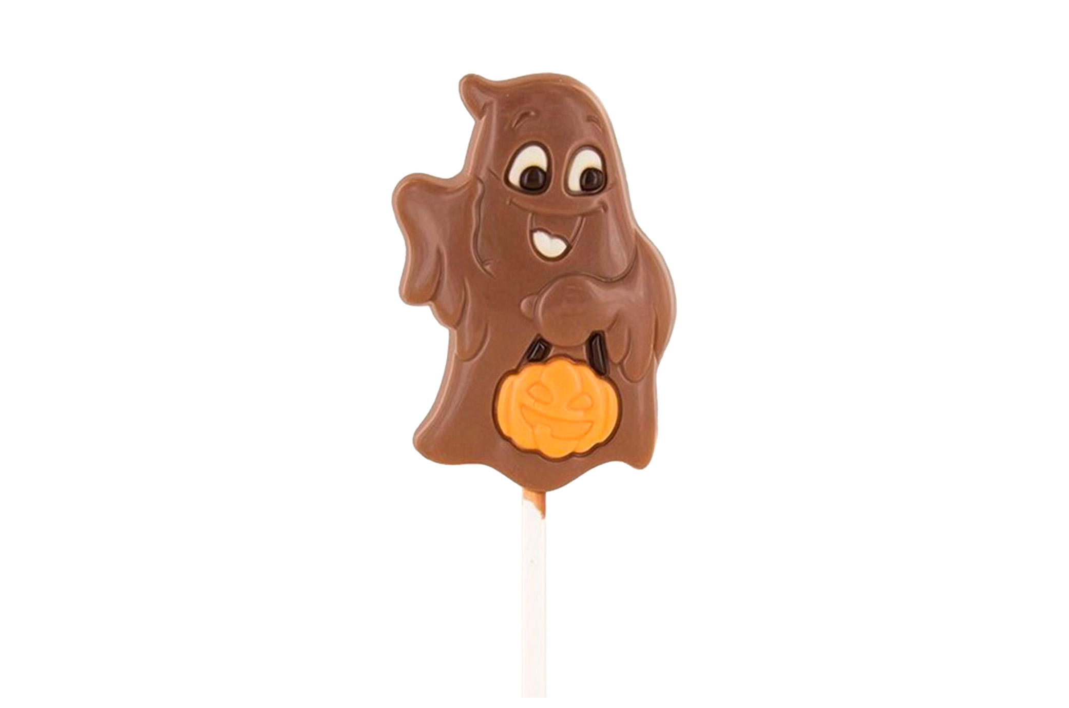 Sucette en chocolat au lait Fantôme – 25 g – Halloween 👻
