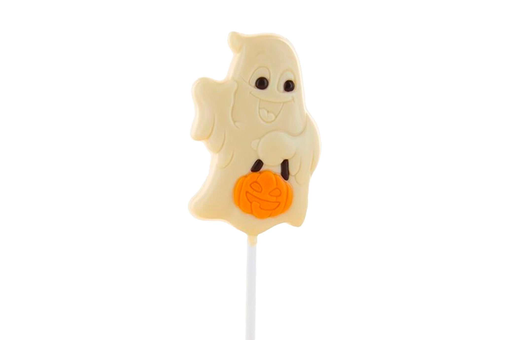 Sucette en chocolat blanc Fantôme – 25 g – Halloween 👻
