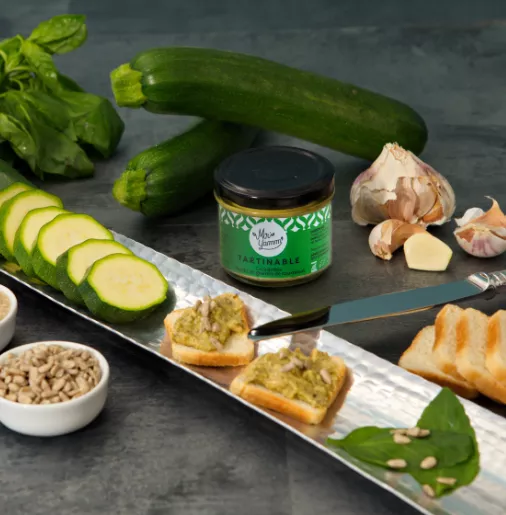 Tartinables Bio Courgettes Basilic Graines de tournesol 100g