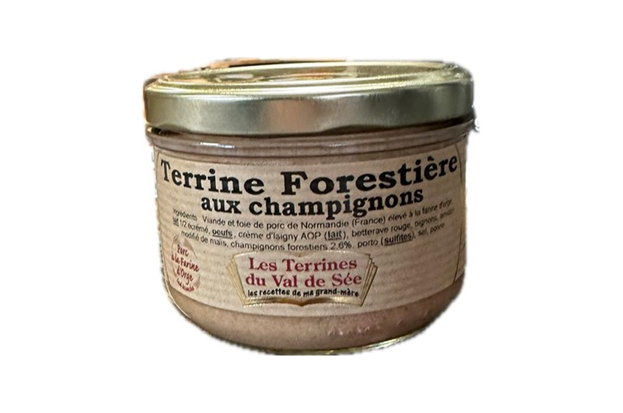 TERRINE CAMPAGNARDE FORESTIERE AUX CHAMPIGNONS 190G