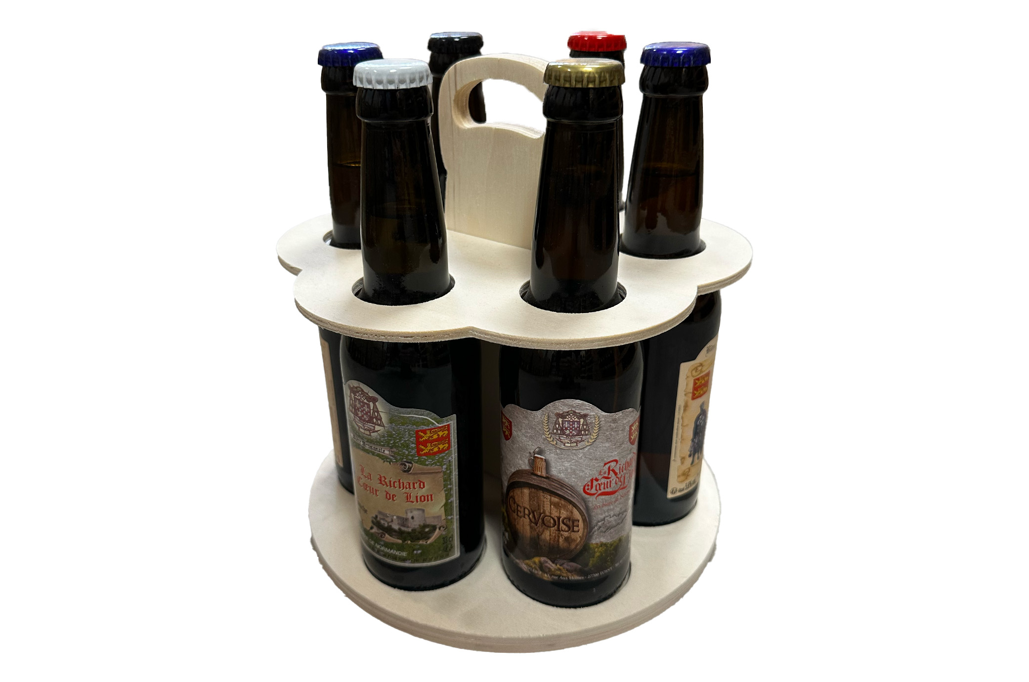 Tourniquet en Bois - 6 bières 33cl