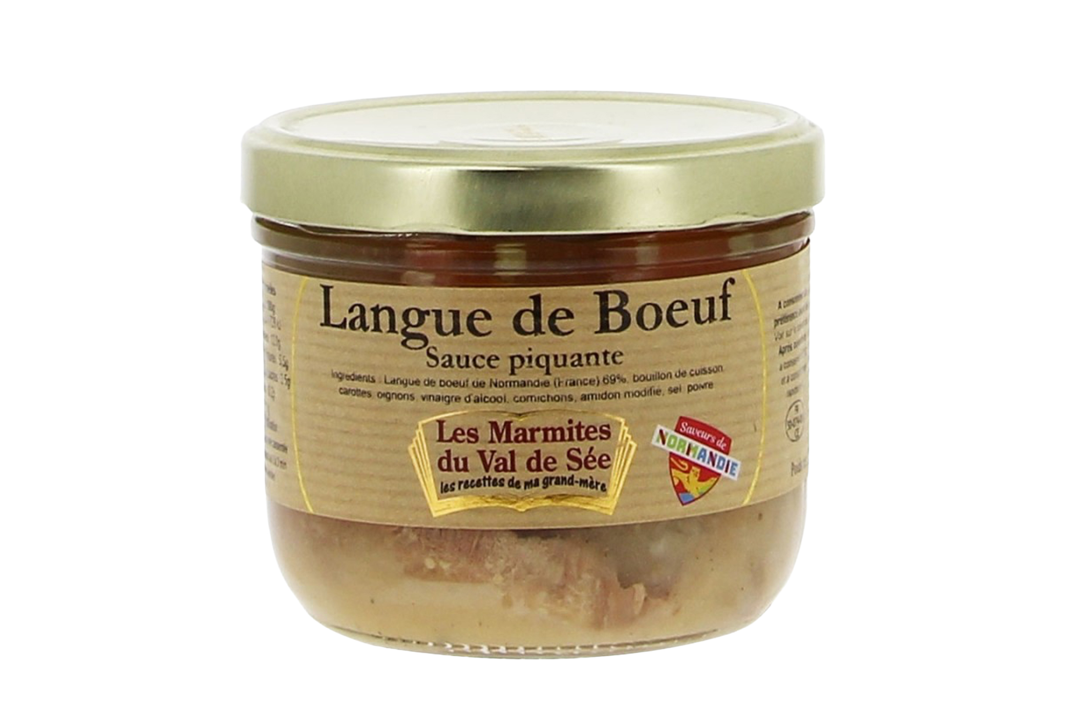 Langue de Bœuf sauce piquante – 380g (Les Mitonnés Normands)