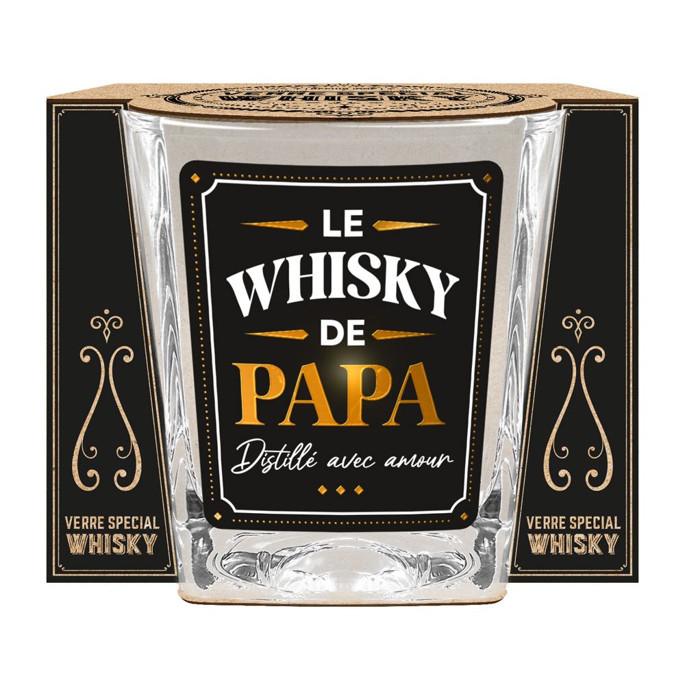 Verre à Whisky « Le Whisky de Papa » – Distillé avec Amour