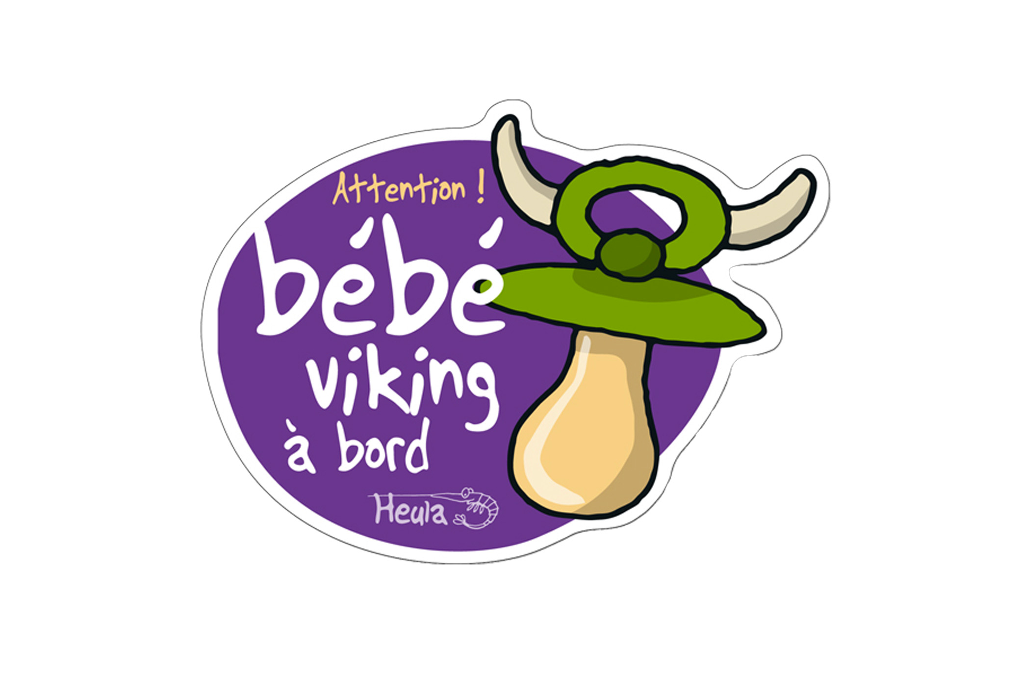 Adhésif wouature "Bébé viking à bord"