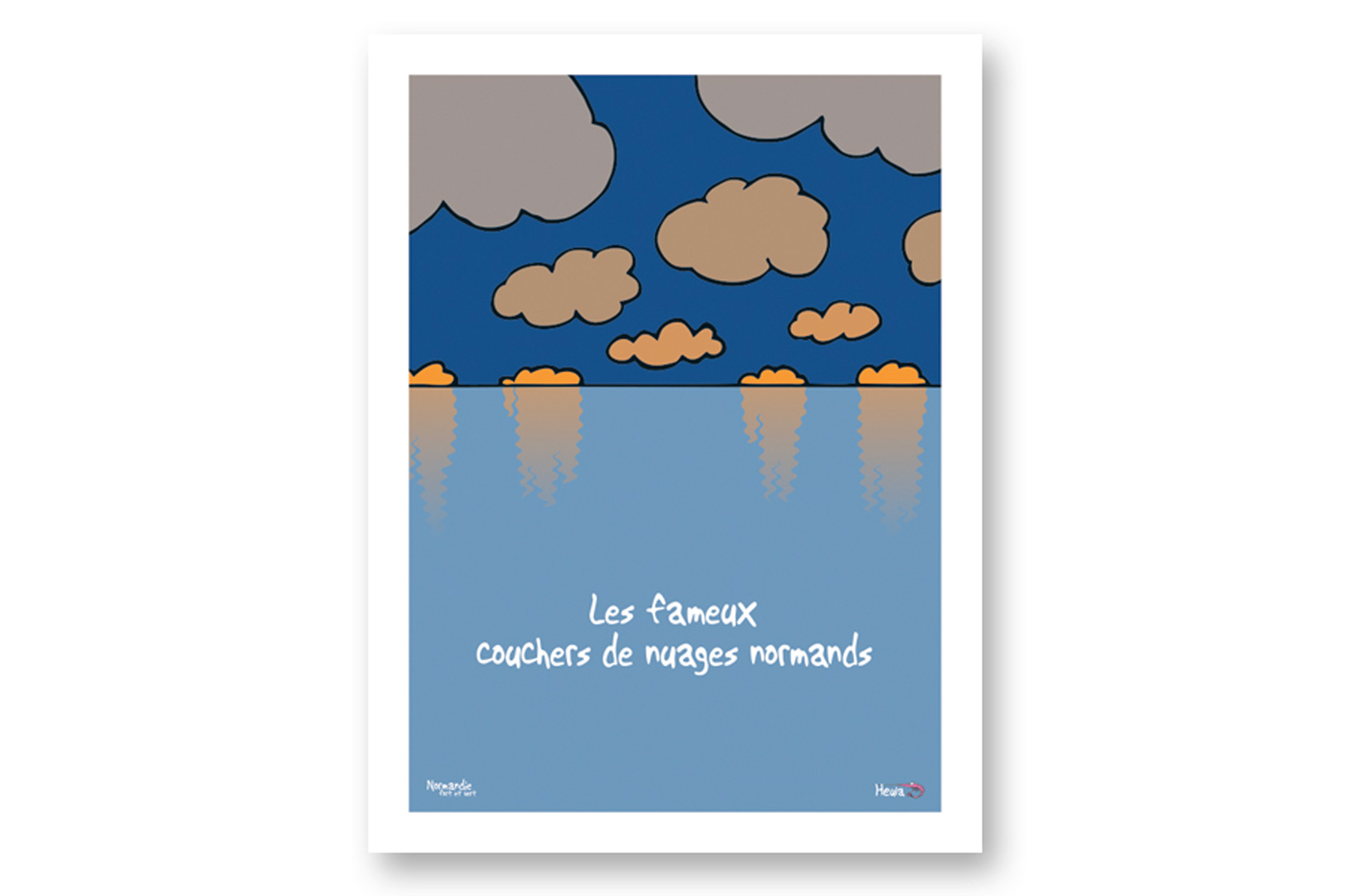 Affiche "Couchers de nuages"