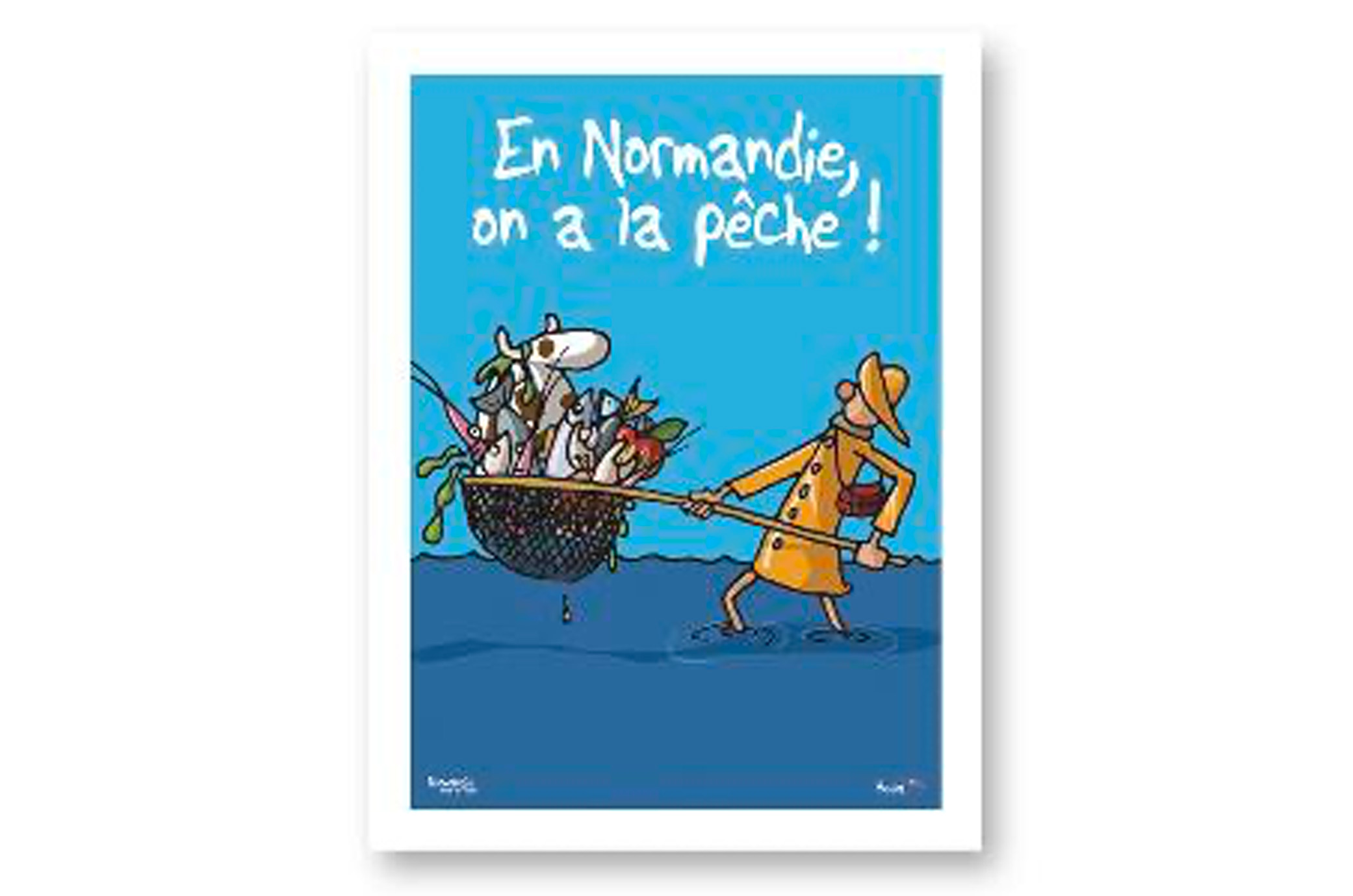 Affiche "On a la pêche"