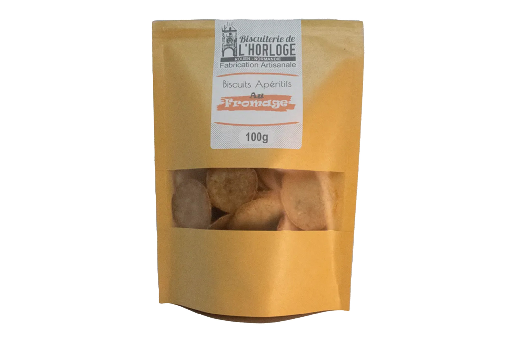 Biscuits apéritifs au fromage 100g - Biscuiterie de l'horloge