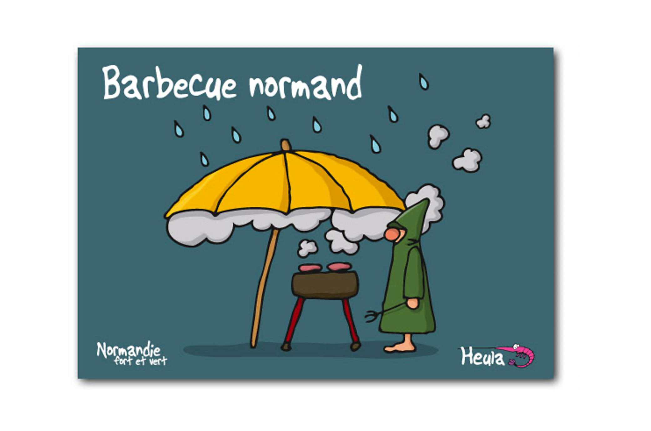 Carte Postale "Barbecue Normand"
