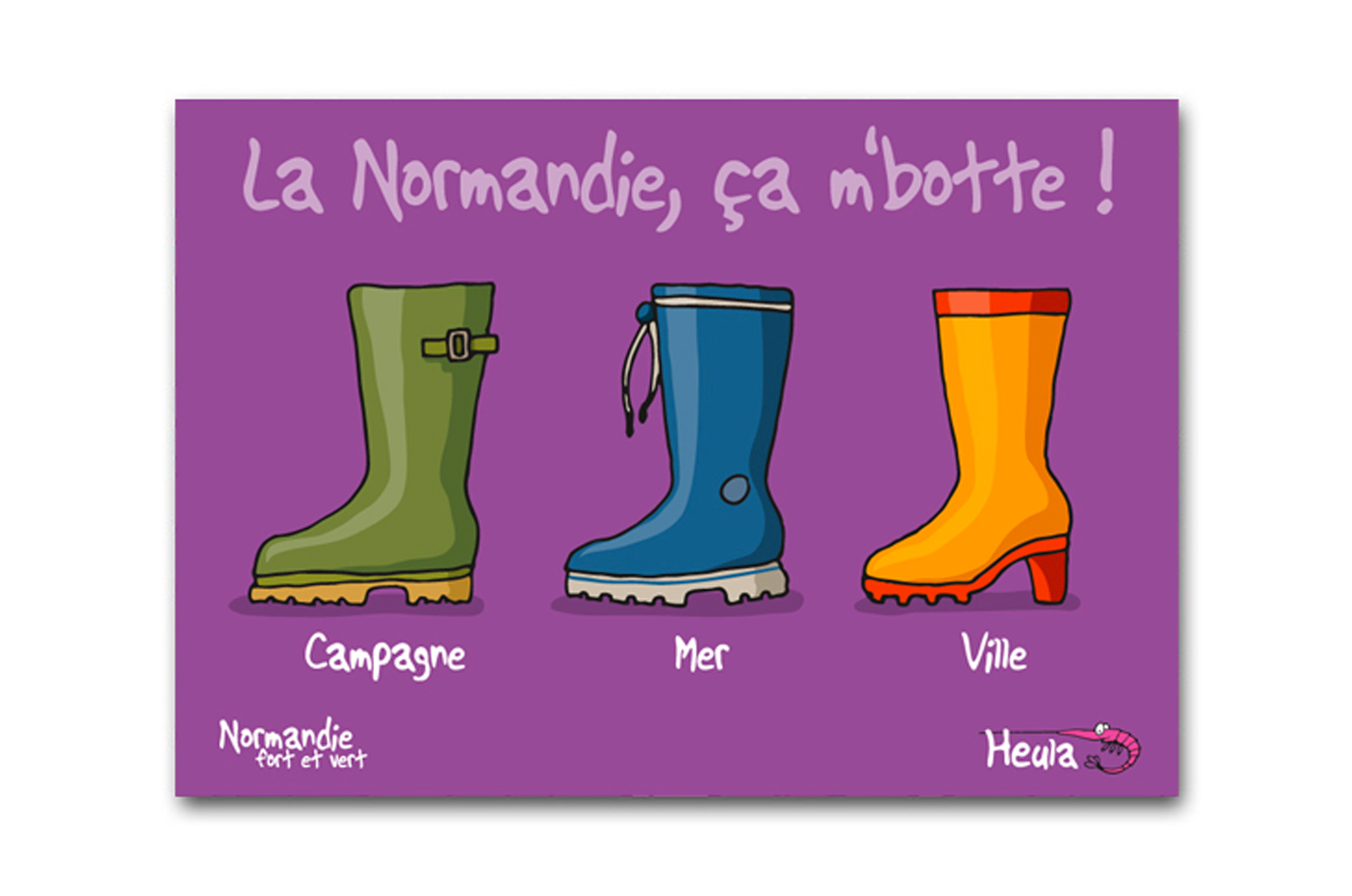Carte Postale "La Normandie, ca me botte"