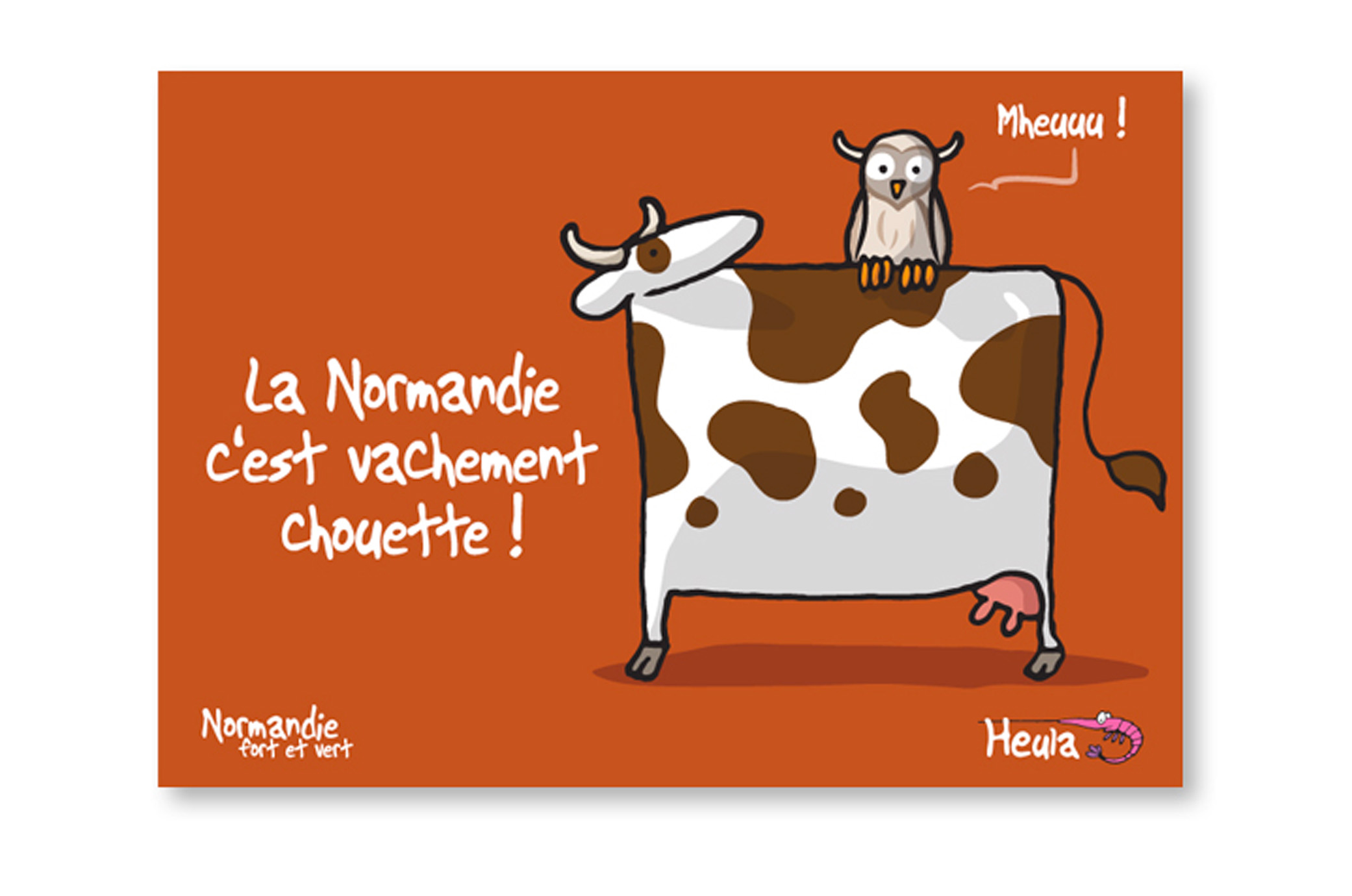 Carte Postale "C'est Vachement Chouette"