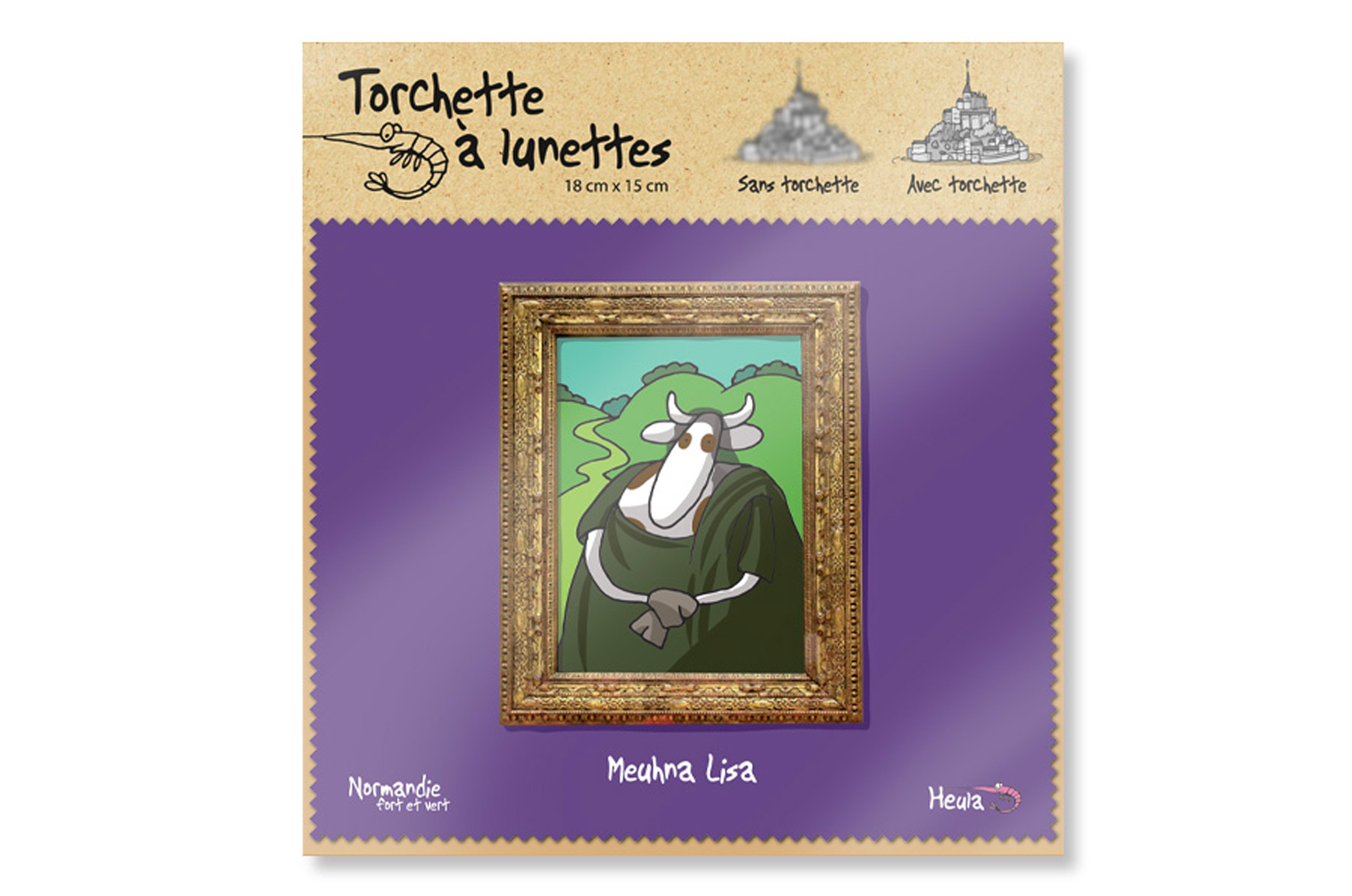 Essuie-lunettes "Meuhna Lisa"