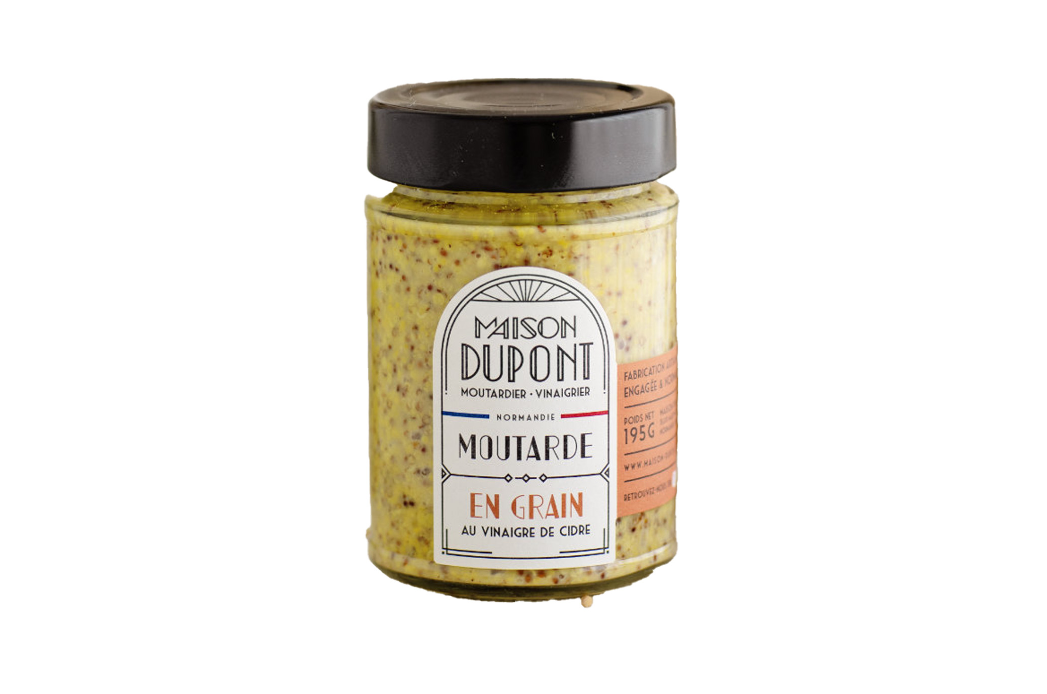Moutarde en grain au vinaigre de cidre 195g Maison Dupont