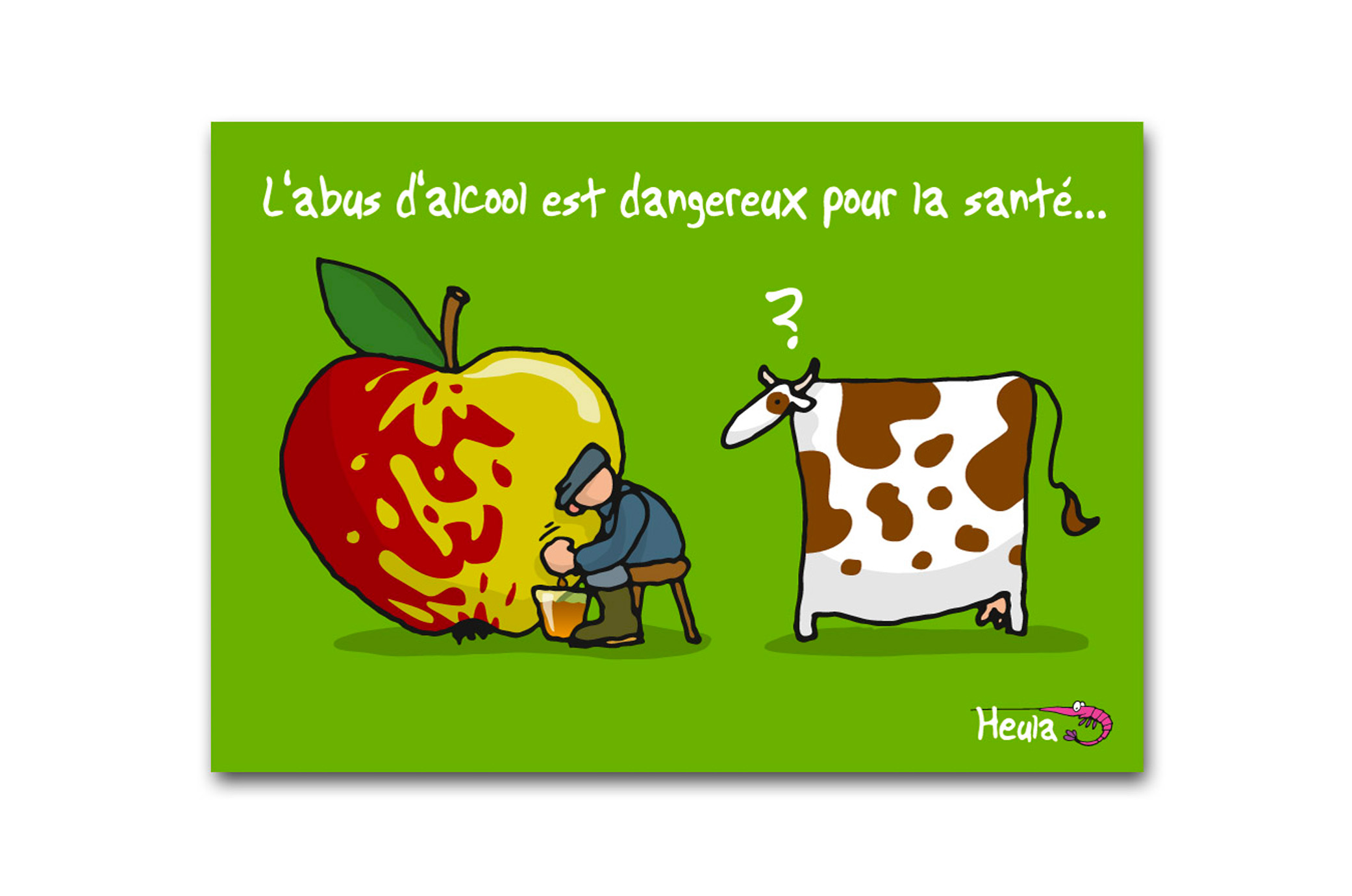 Carte Postale "Abus d'Alcool"
