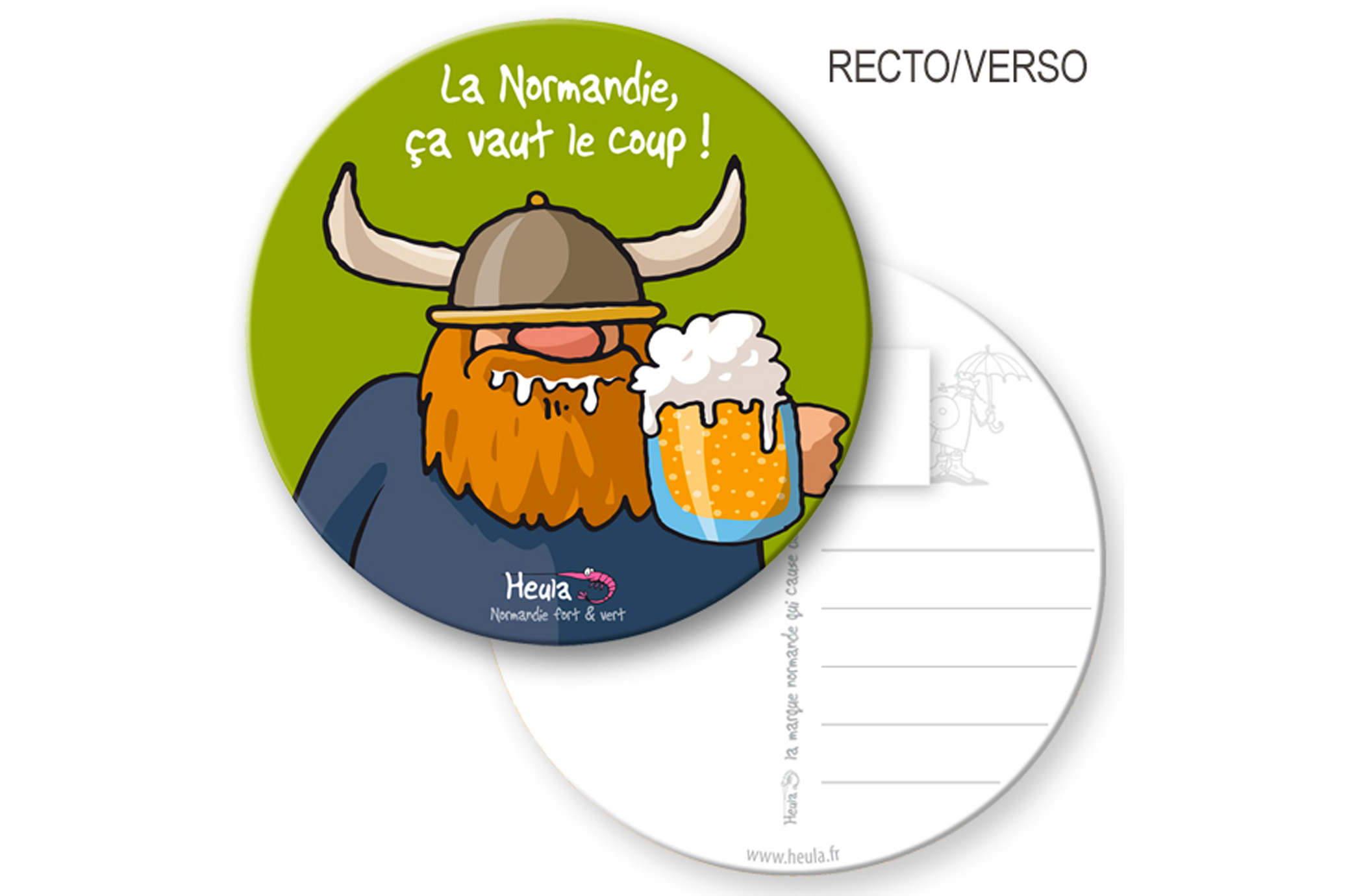 Sous-bock postable ""Ça vaut le coup"