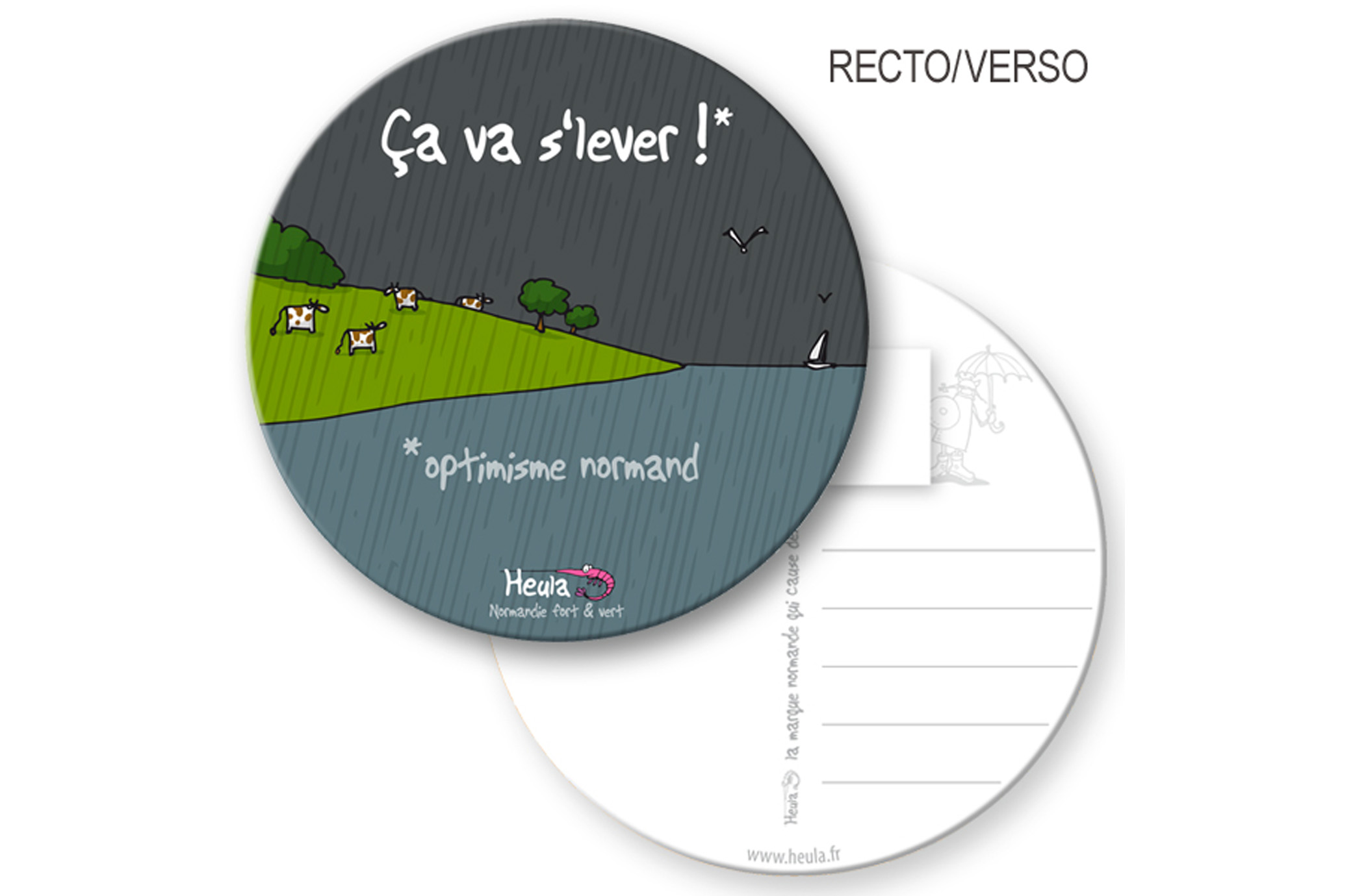 Sous-bock postable "Ca va s'lever"