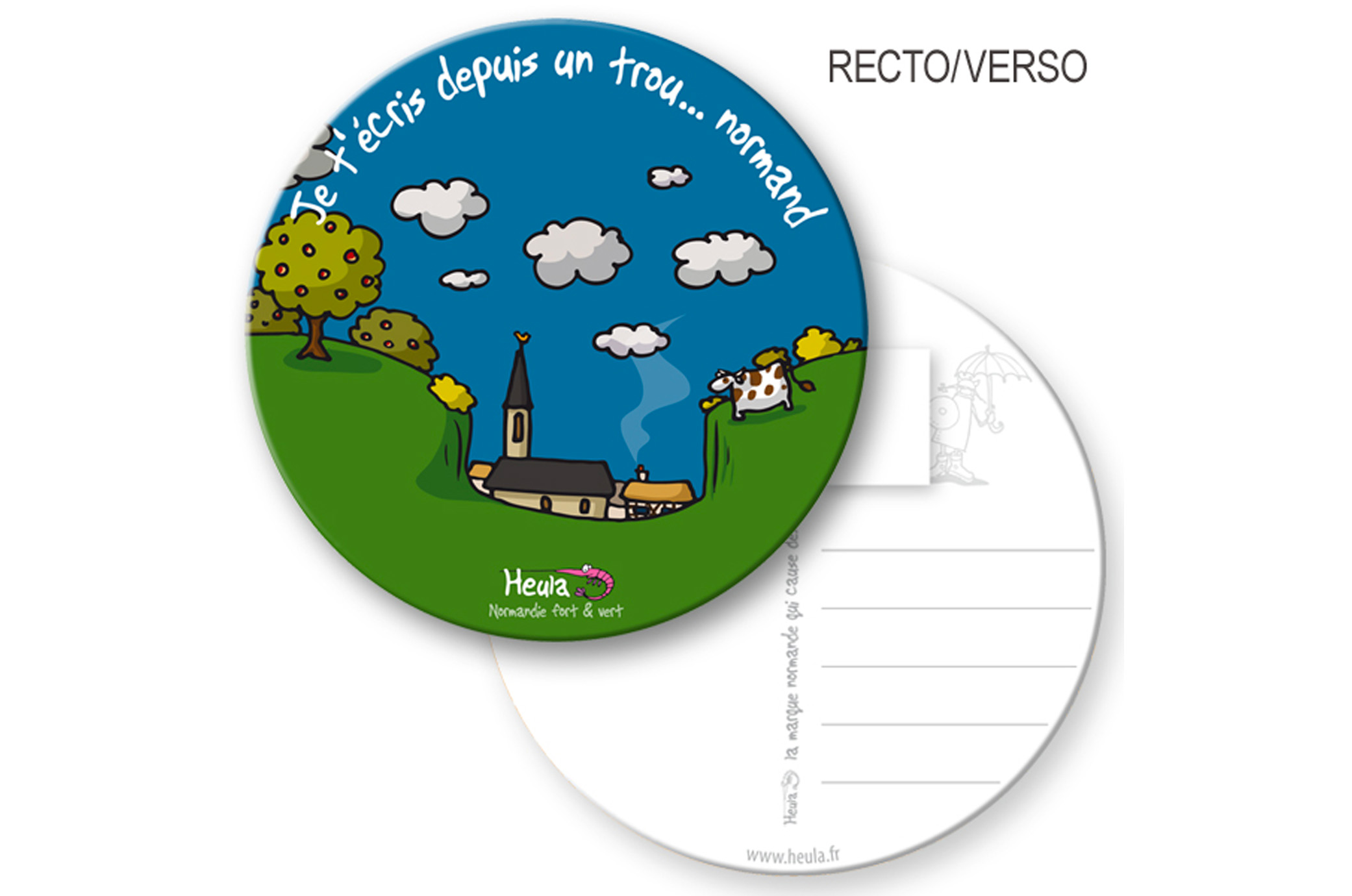 Sous-bock postable "Trou Normand"