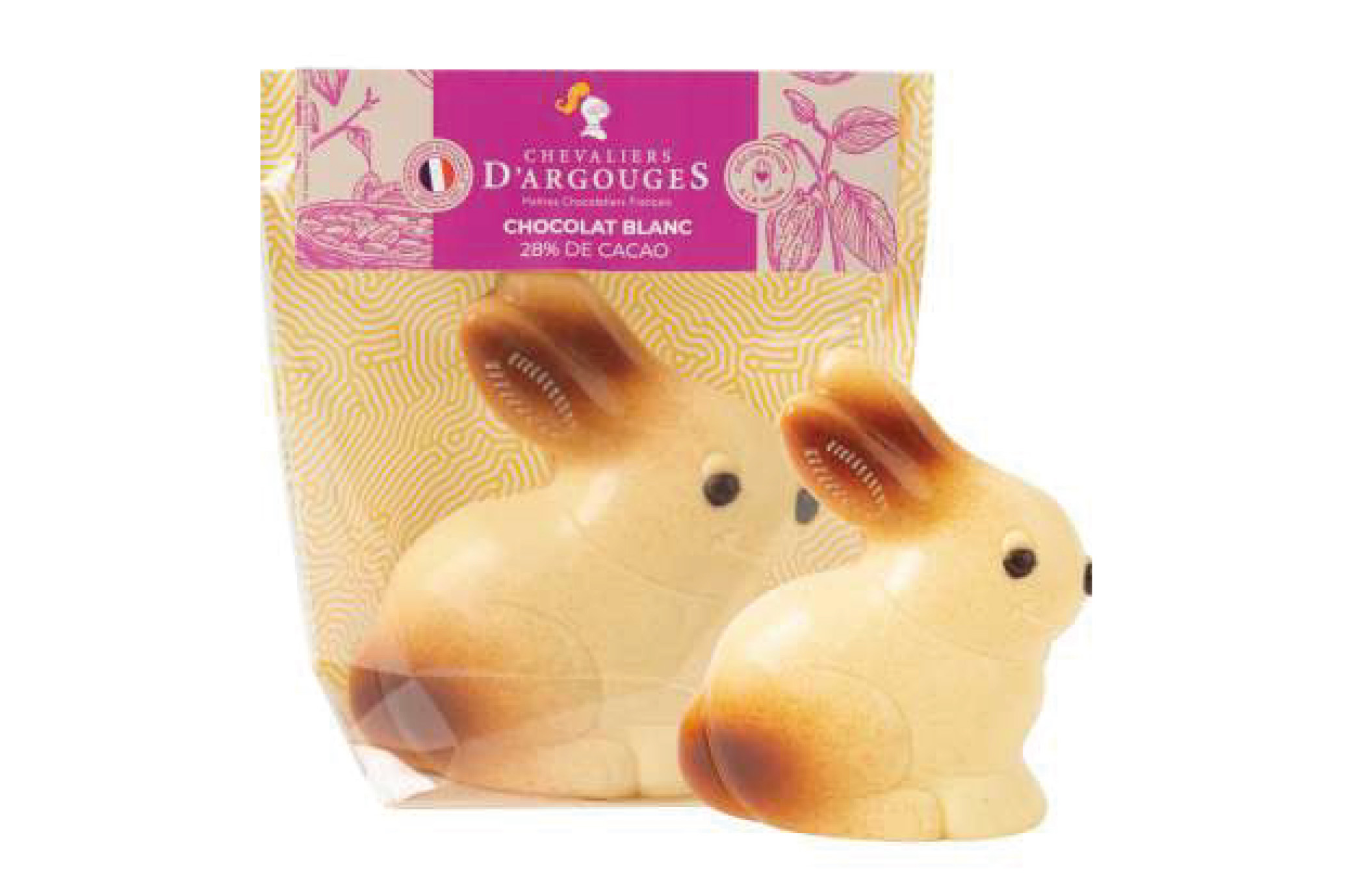 SACHET LAPIN CHOCOLAT BLANC 115G