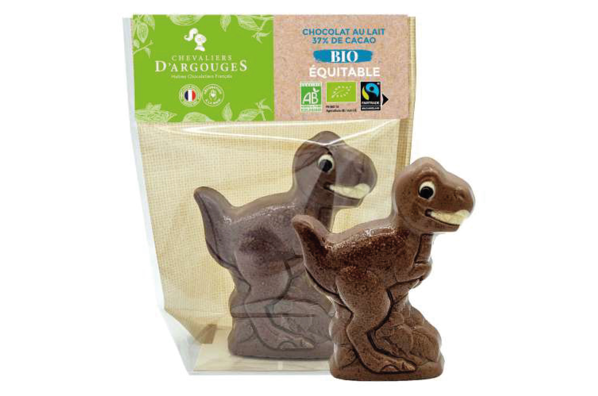MOULAGE T-REX BIO/EQUITABLE CHOCOLAT LAIT 37% 100G