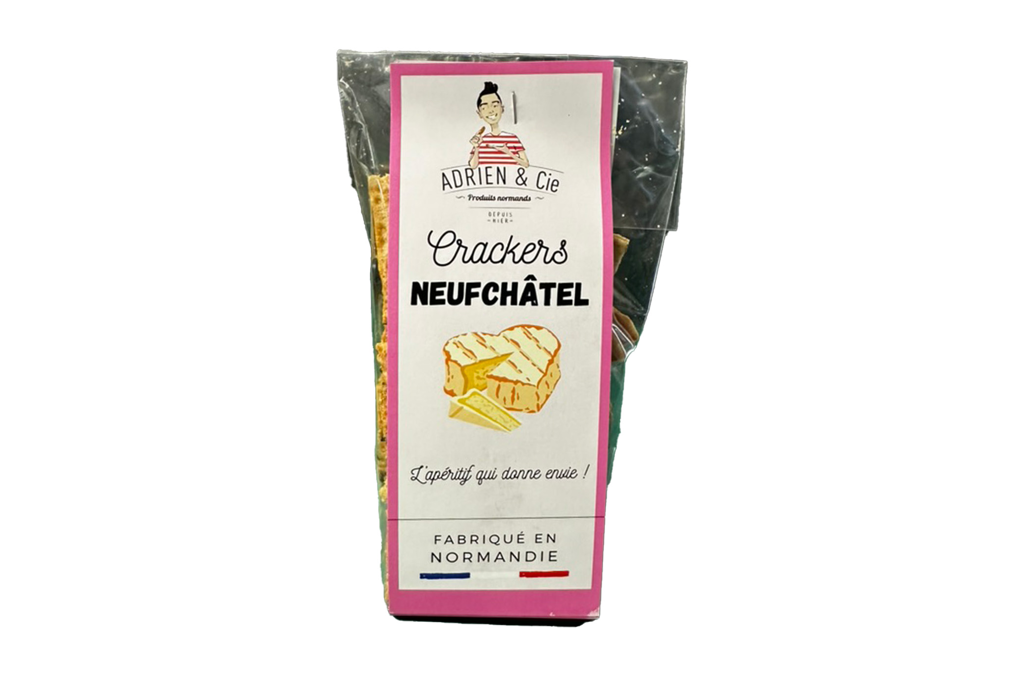 ADRIEN ET CIE - Crackers de Normandie au Neufchêtel 100g