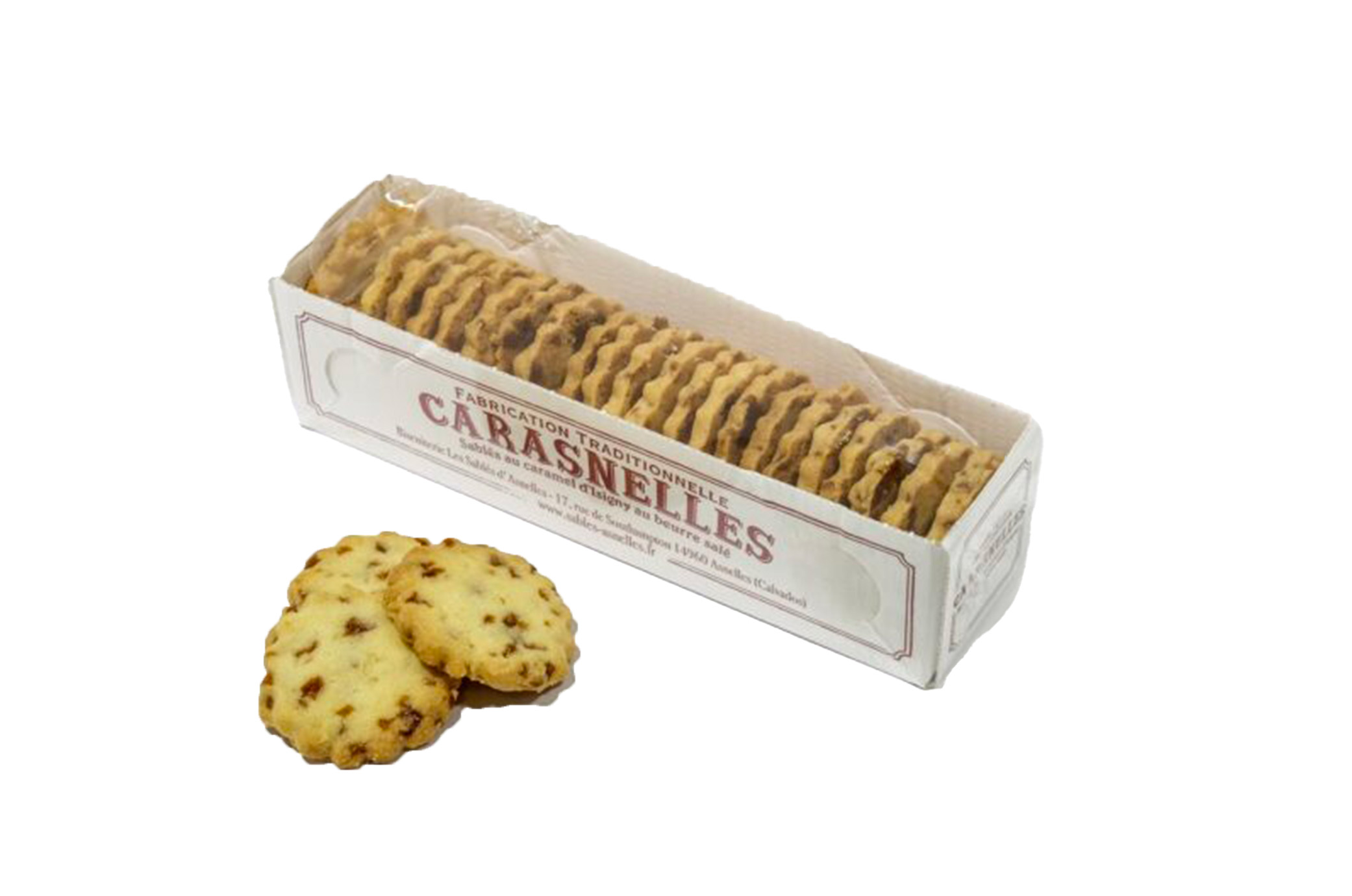 🍪🍯 Carasnelles – Sablés aux Pépites de Caramel d’Isigny 165g – Les Sablés d’Asnelles